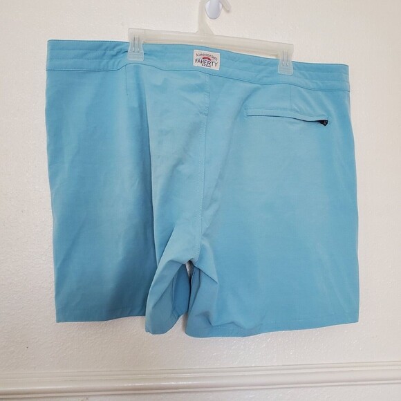 Faherty Men's Retro Board Shorts Swim Surf Stripe Blue Size 42 $98 - Picture 11 of 16